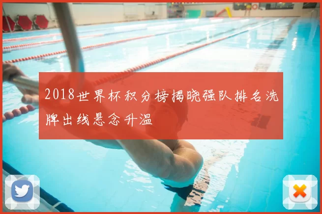 2018世界杯积分榜揭晓强队排名洗牌出线悬念升温